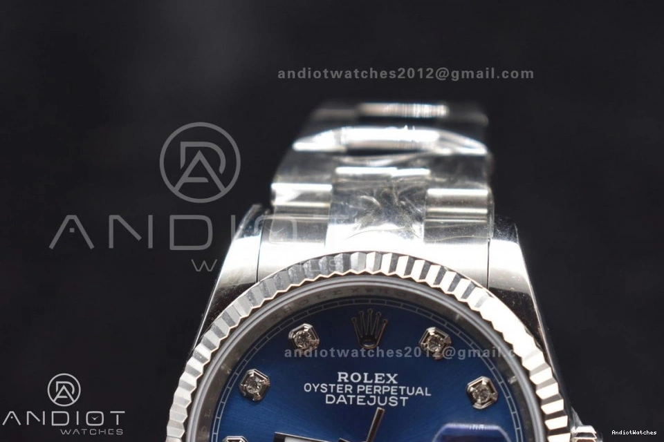 Steel DateJust DIWF 904L MultiPurpose Best SA Blue 1:1 Oyster Edition Diamonds Bracelet 403 on 36 Dial 1006